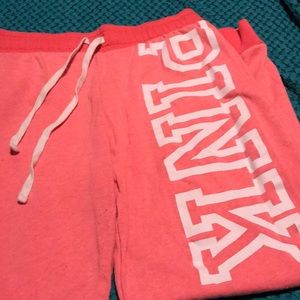 PINK joggers. Like new condition.